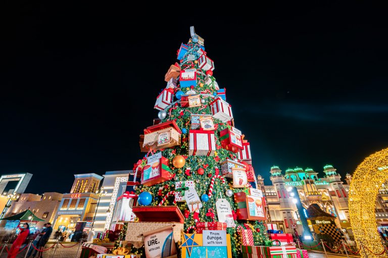 Dubai Christmas tree in Global Village (Photo by Global Village)