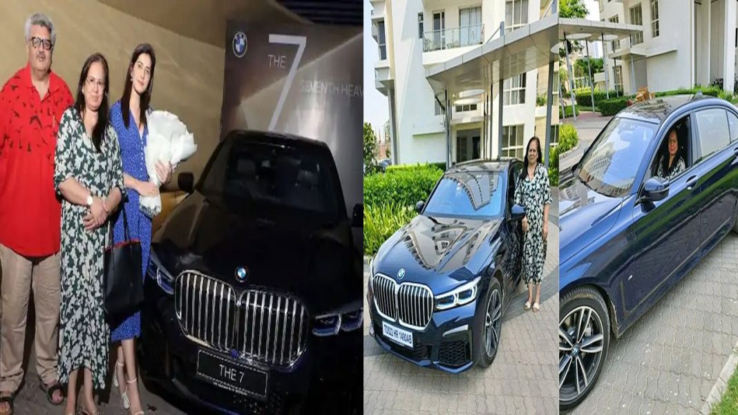 Actress Rashi Khanna gave her mother a BMW car as a gift