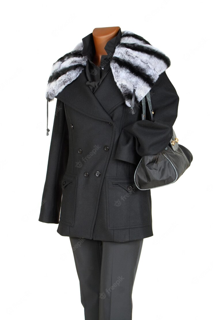 women's black shearling jacket