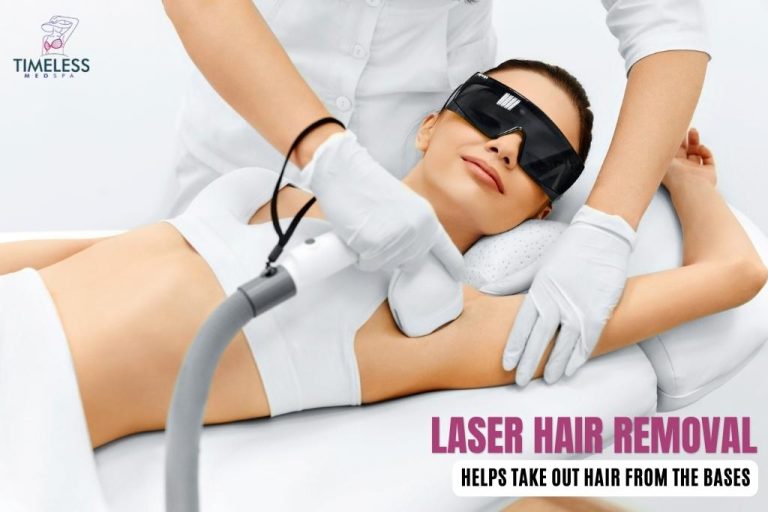 Laser hair removal: helps take out hair from the bases, which also avoids abscess hairs from appearing in the procedure.