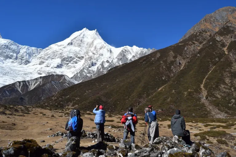 View From pugini Ghumpa during manaslu circuit trek